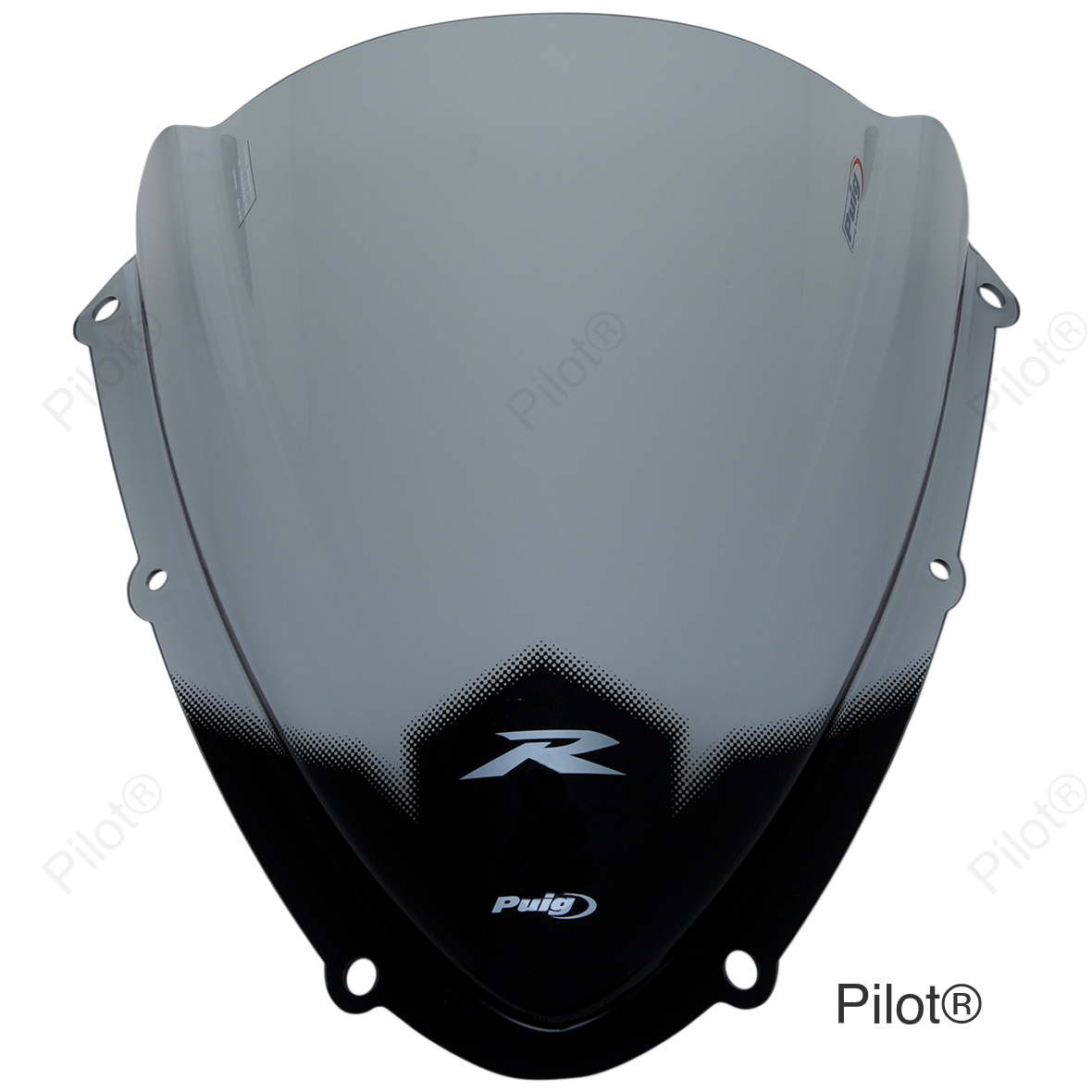 Race Windscreen - 13-3/4" - Smoke - GSXR