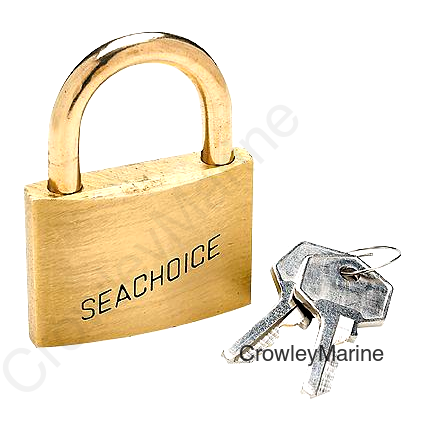 Seachoice 37301 1-1/4" Keyed-Alike Solid Brass Padlocks (3 Per Card)