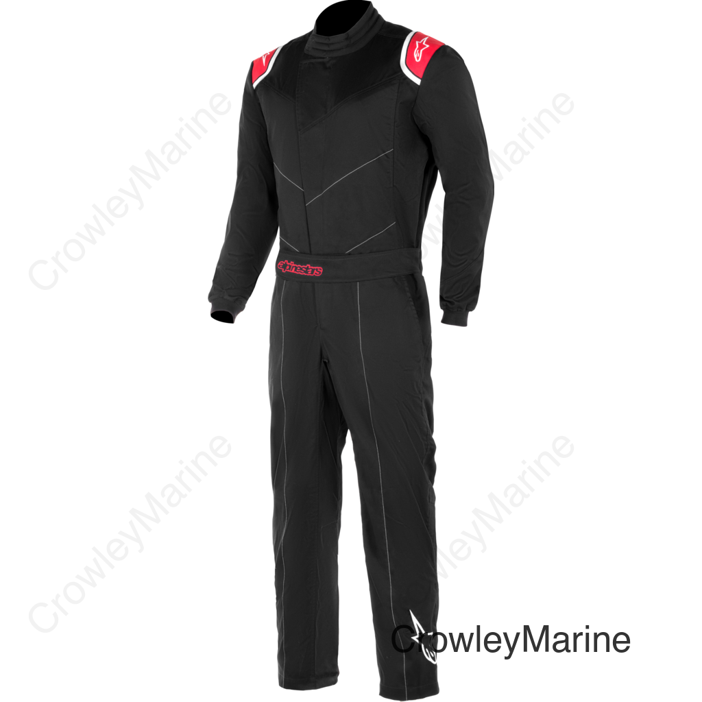 UNIVERSAL DRIVING SUIT BLACK/RED MD