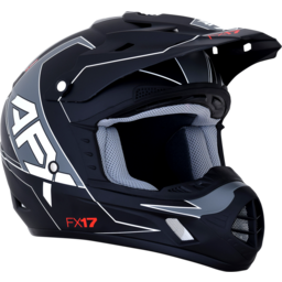 FX-17 Helmet - Aced - Matte Black/White - Large thumbnail-6