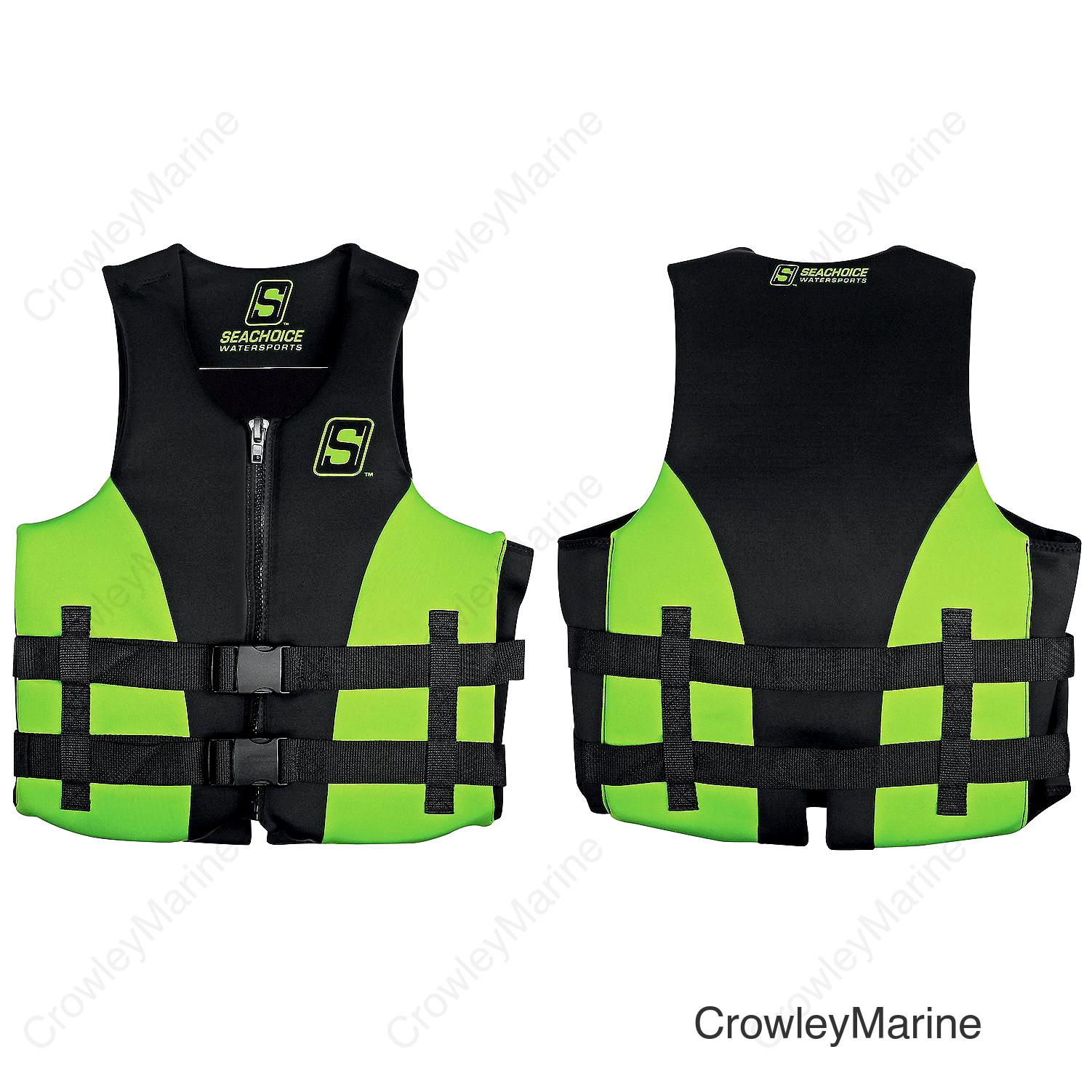 Seachoice Evoprene Multi-Sport Life Jacket - 2XL - Green/Black, Fits Chest 44-50 in, USCG Level 70