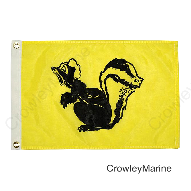 Flag 12" x18" Nylon Glo Skunk
