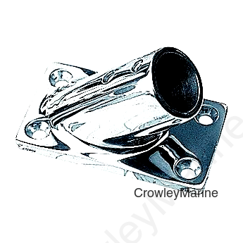 Sea-Dog 2814501 45° Rectangular Base, 7/8" SS