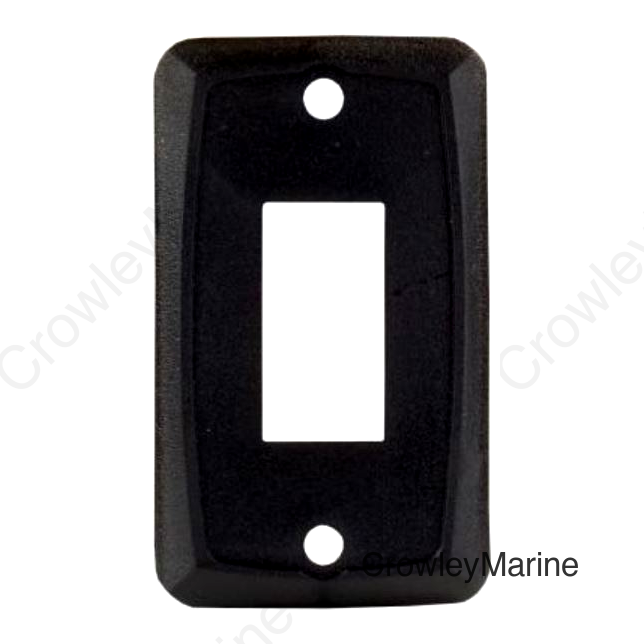SINGLE FACE PLATE BLACK
