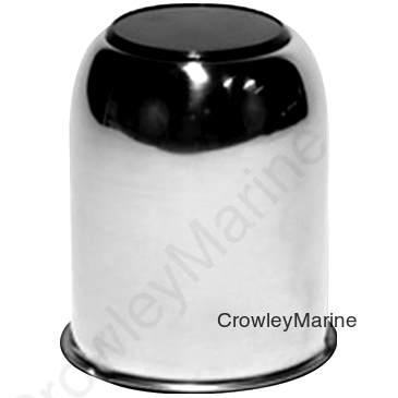 Open End Center Cap, 3.18" Bore Dia. w/Black Button