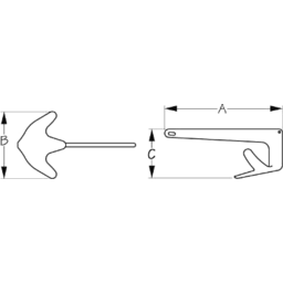 Galvanized THE SEAHOOK Anchor 165.2 Pound (318580)