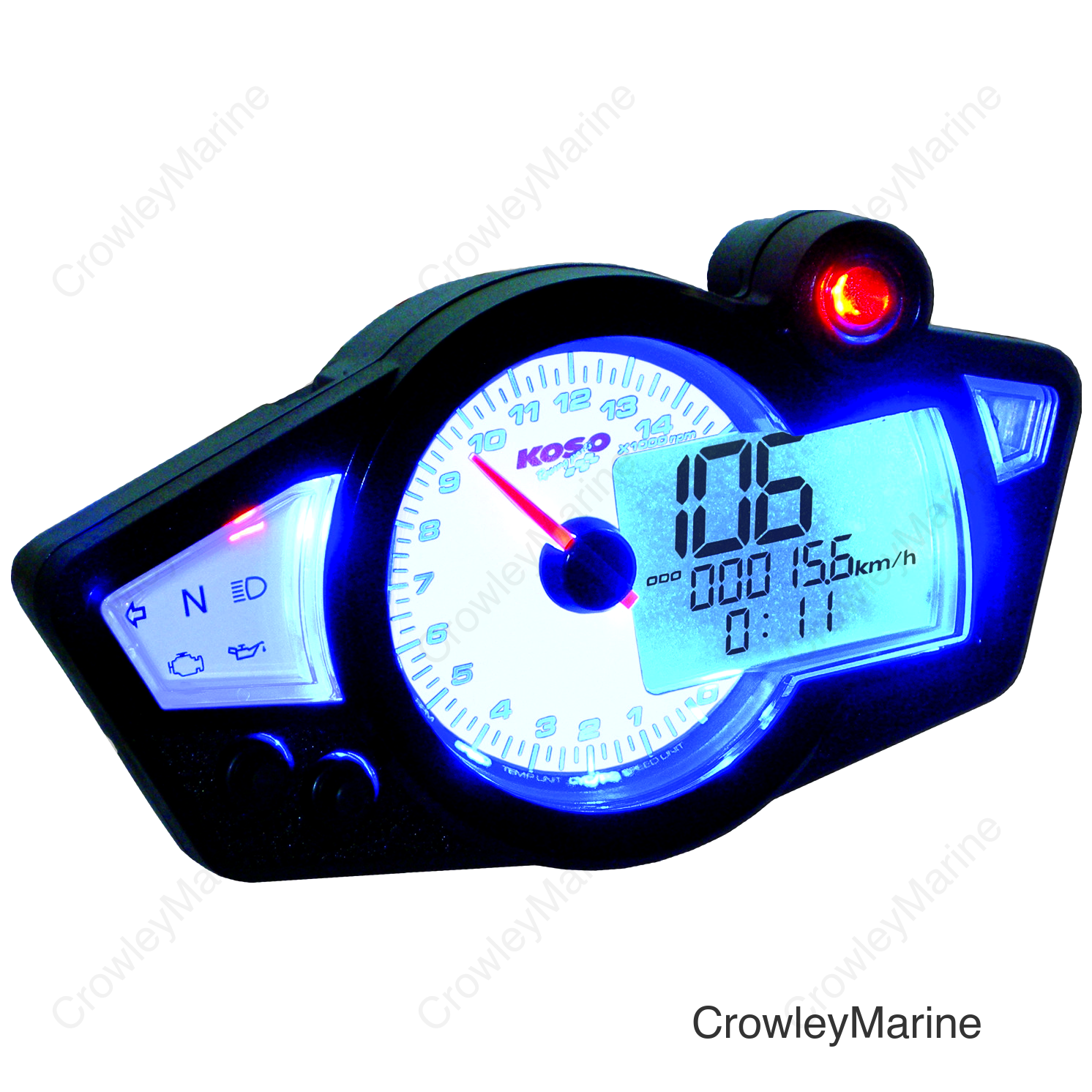 GP STYLE MULTI-FUNCTION GAUGE RX-1N WHITE PANEL