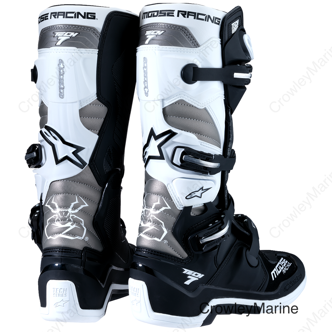 BOOT MSE T7 BK/WT/GY 8