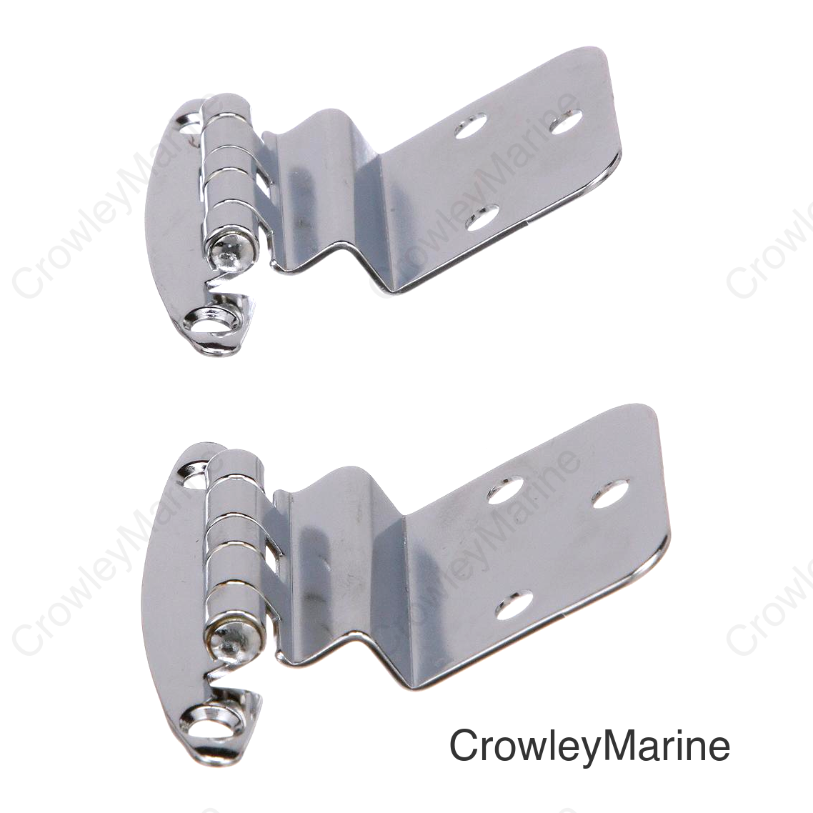 Seachoice Inset Hinges w/ 3/8 in. Inset, Chrome-Plated Brass, 2-3/4 in. X 2-1/8 in., Pack of 2