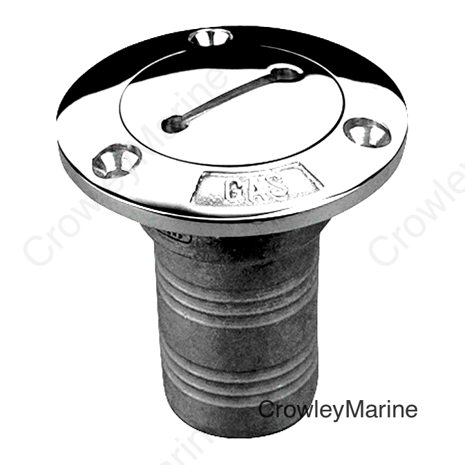Seadog 3513201 Gas Deck Fill , A: 1-1/2" Hose, B:3", C:3", #10 FH, Gas