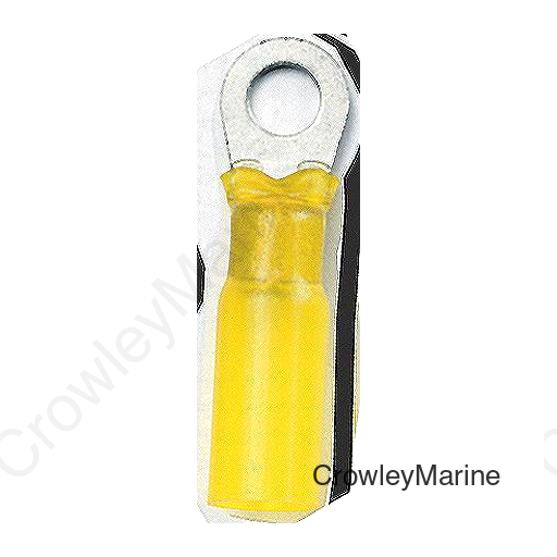Ancor 312303 Marine Grade™ Heat Shrink Ring Terminals, #10 Fastener, 12-10 Wire, Yellow, 3/Pk