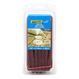 Seachoice Braided Bumper Fender Line, 3/8 in. X 6 Ft., Burgandy Red thumbnail-2