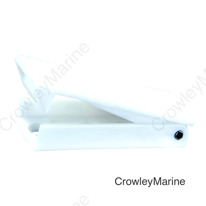 JR Products Square Baggage Door Catch, White, 2/pk