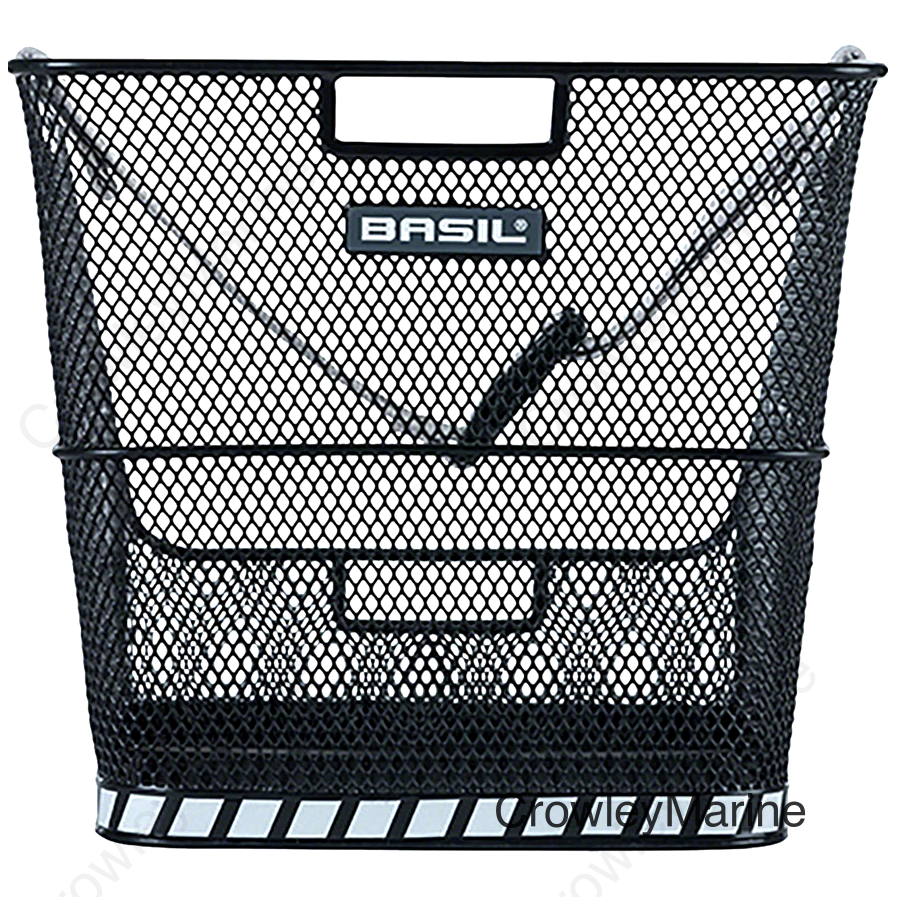Basil Class Rear Basket -  Black