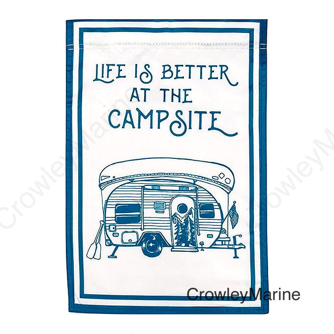 Camco 53307 Camp Themed Yard Flag, Camper