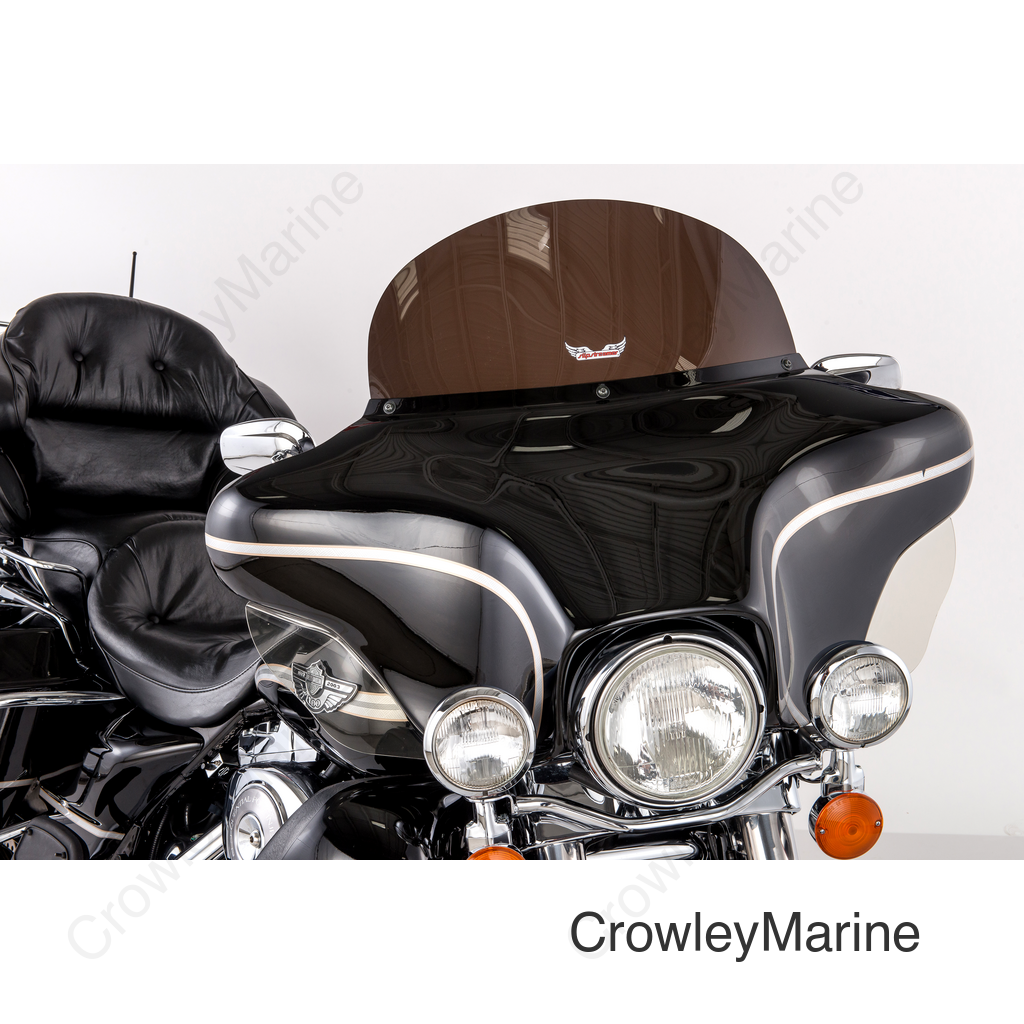 WINDSHIELD DARK SMOKE 10" FLHT 96-13 REPLACEMENT