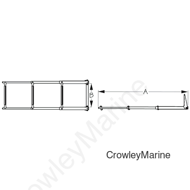 Stainless Steel TELESCOPIC 3-STEP LADDER (328213)