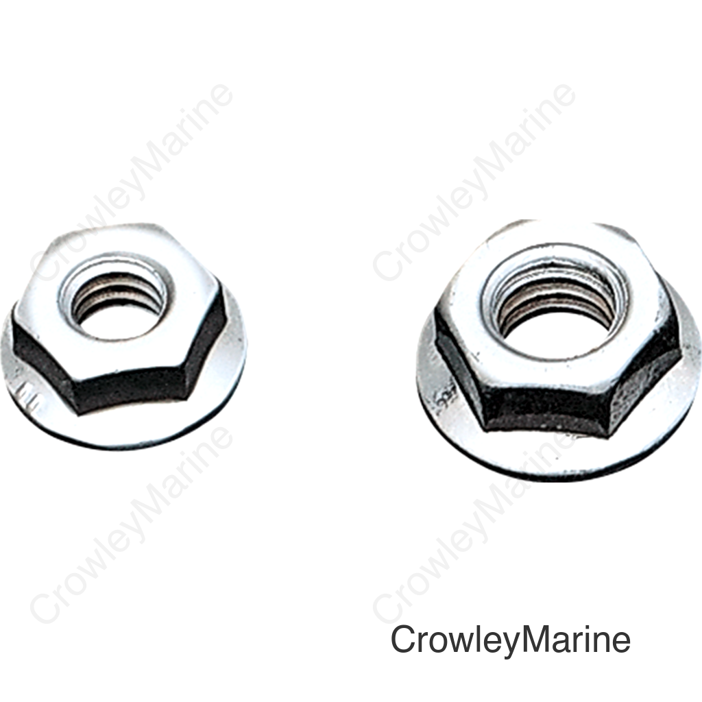 NUT FLANGE 3/8-16 CHROME