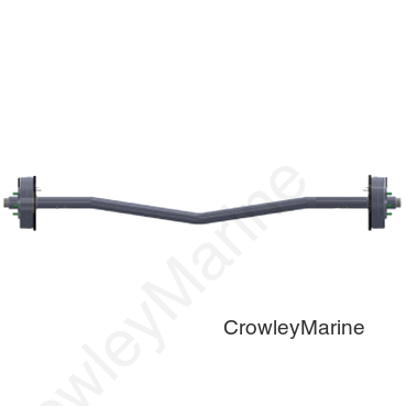 ADDON 6K W/V-BEND ROUND TUBE AXLE (020148)
