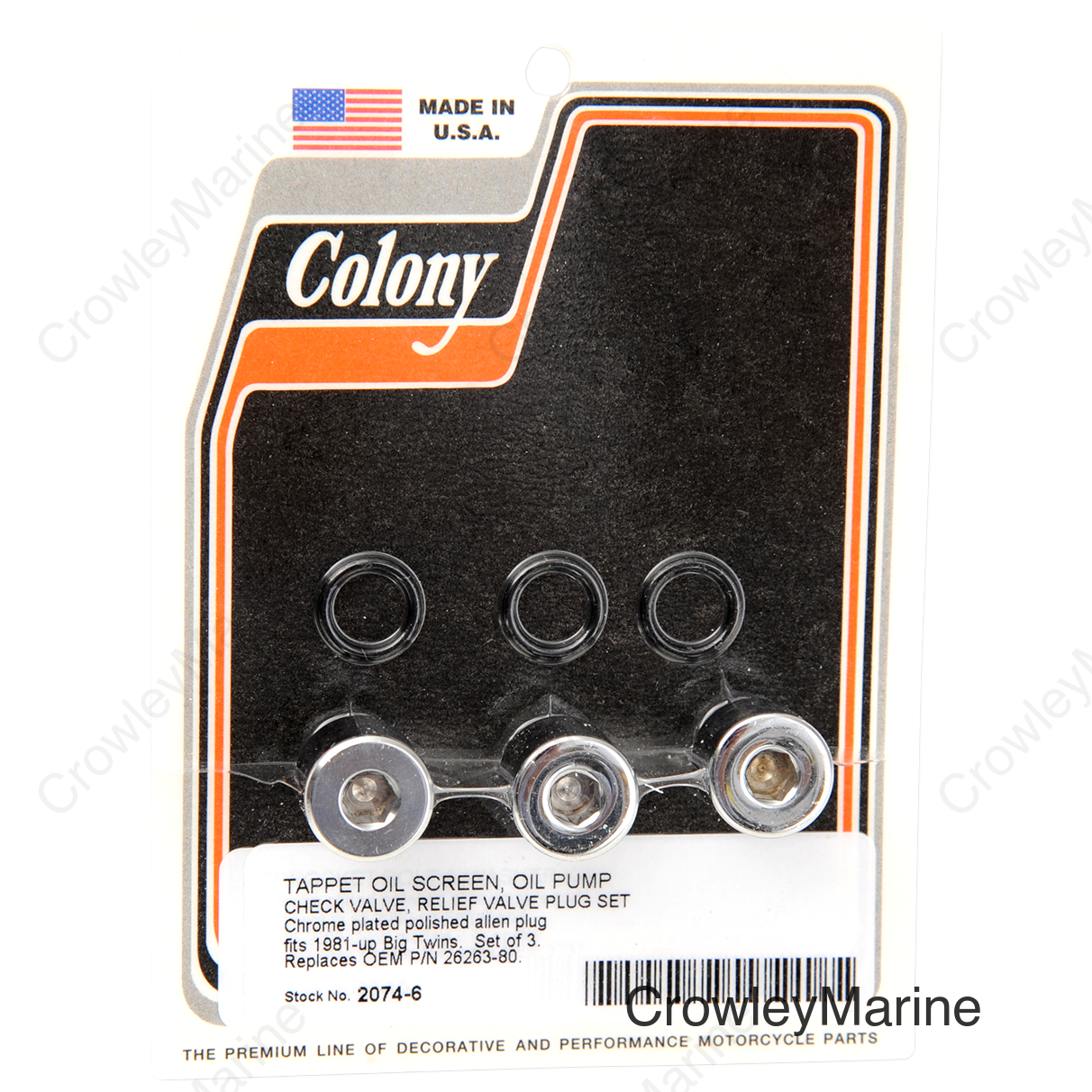 Plug Kit - Oil Pump - Big Twin