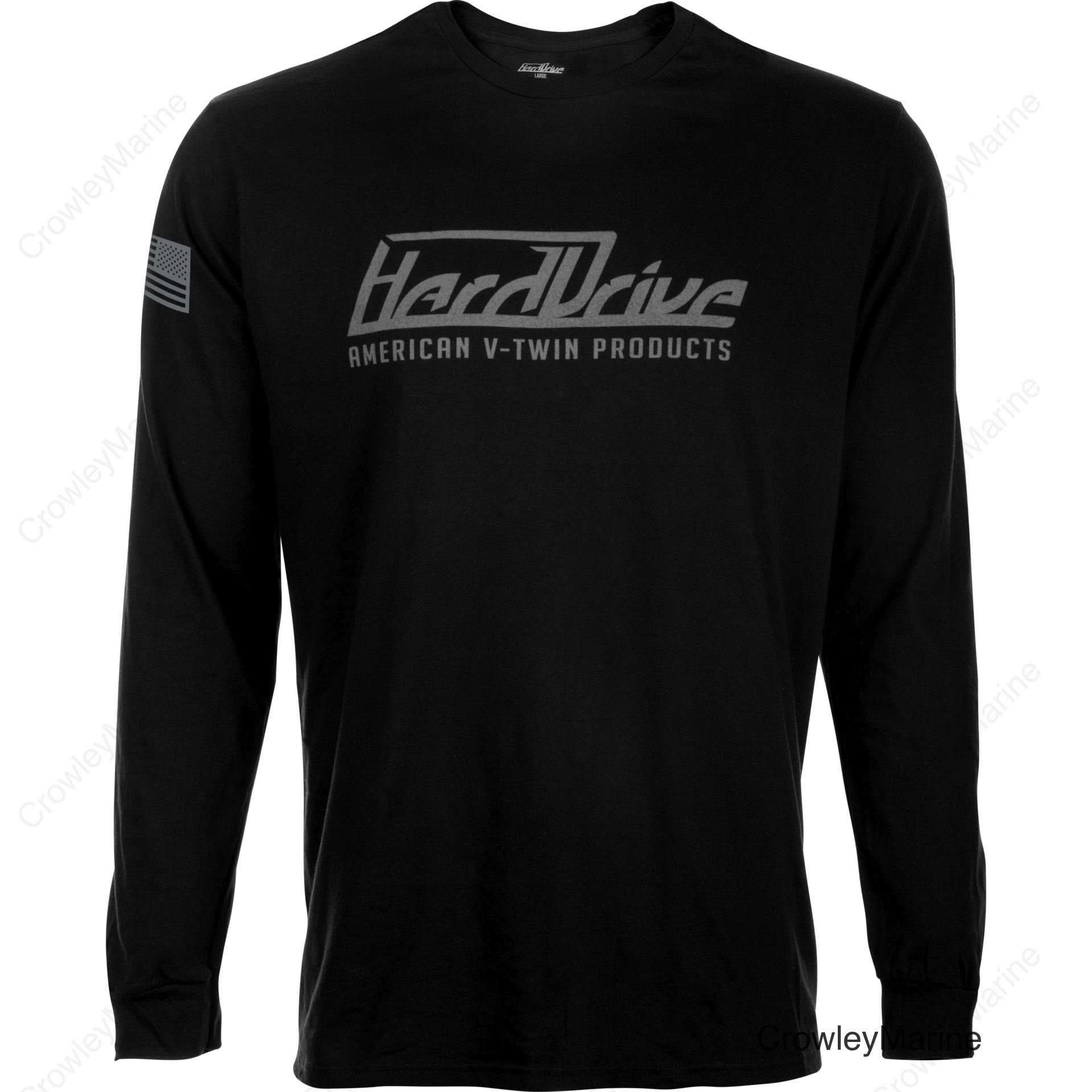 LONG SLEEVE BLACK/GREY LG