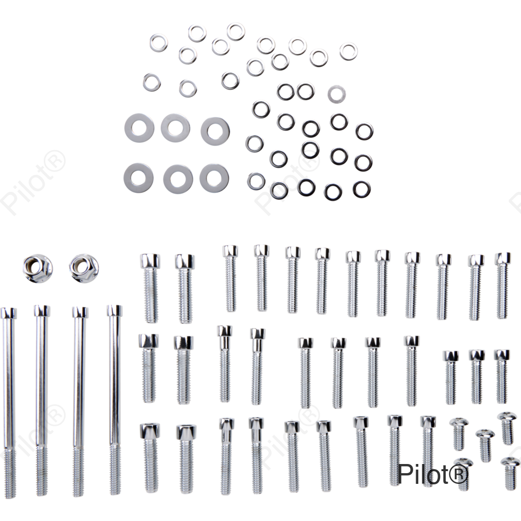 Bolt Kit - Side Cover - Socket-Head - Chrome