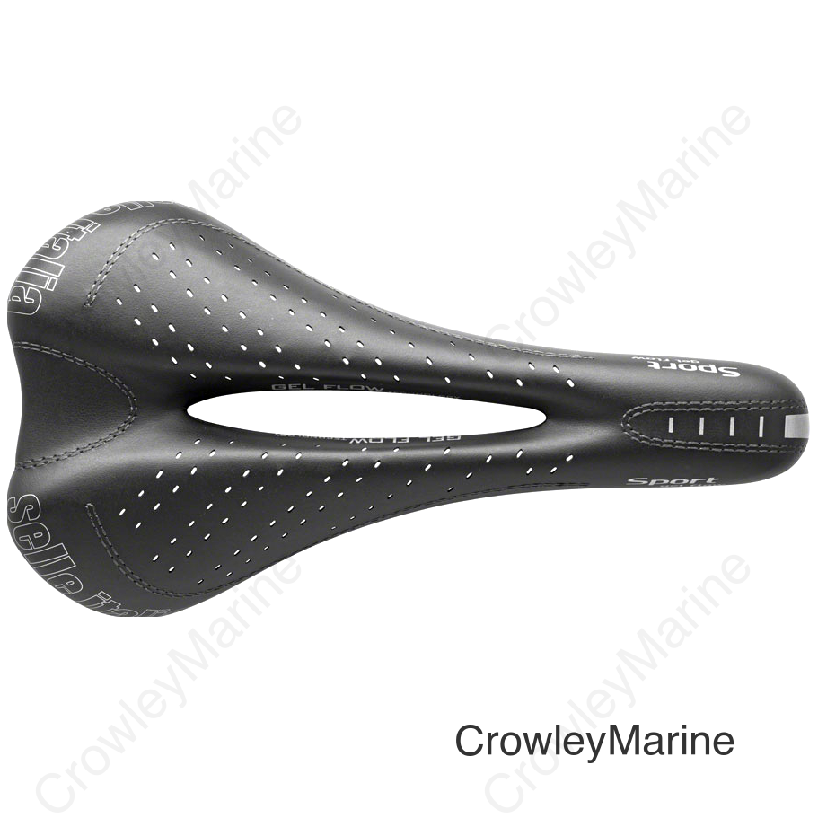 Selle Italia SPORT Gel Flow Saddle - Fec Alloy Black S2