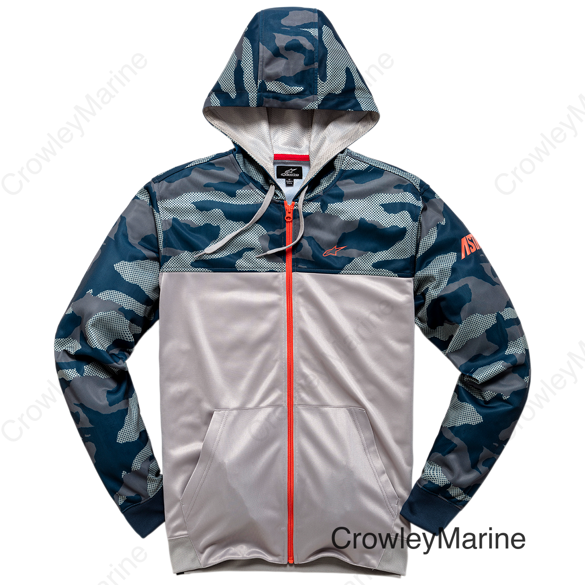 Reckon Zip Hoodie - Camo Navy - Medium