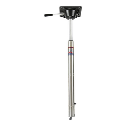 Springfield Spring-Lock Power-Rise 25-1/2" to 32-1/4" Adjustable Stand-Up Stainless Steel Pedestal thumbnail-0