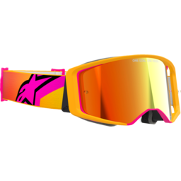 Supertech Goggle - Corp - Yellow/Pink - ABS Vision - Red Mirror thumbnail-1
