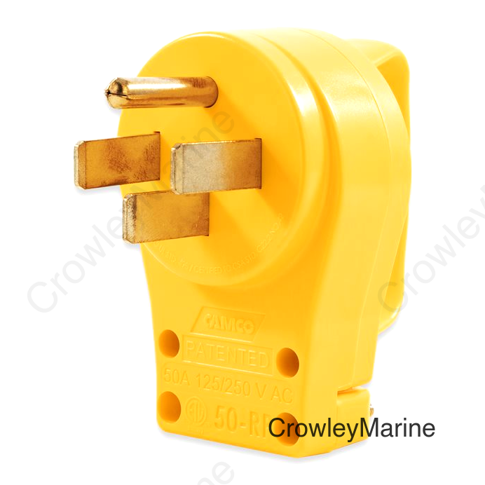 50 AMP REPL. PLUG-CLAMSHELL
