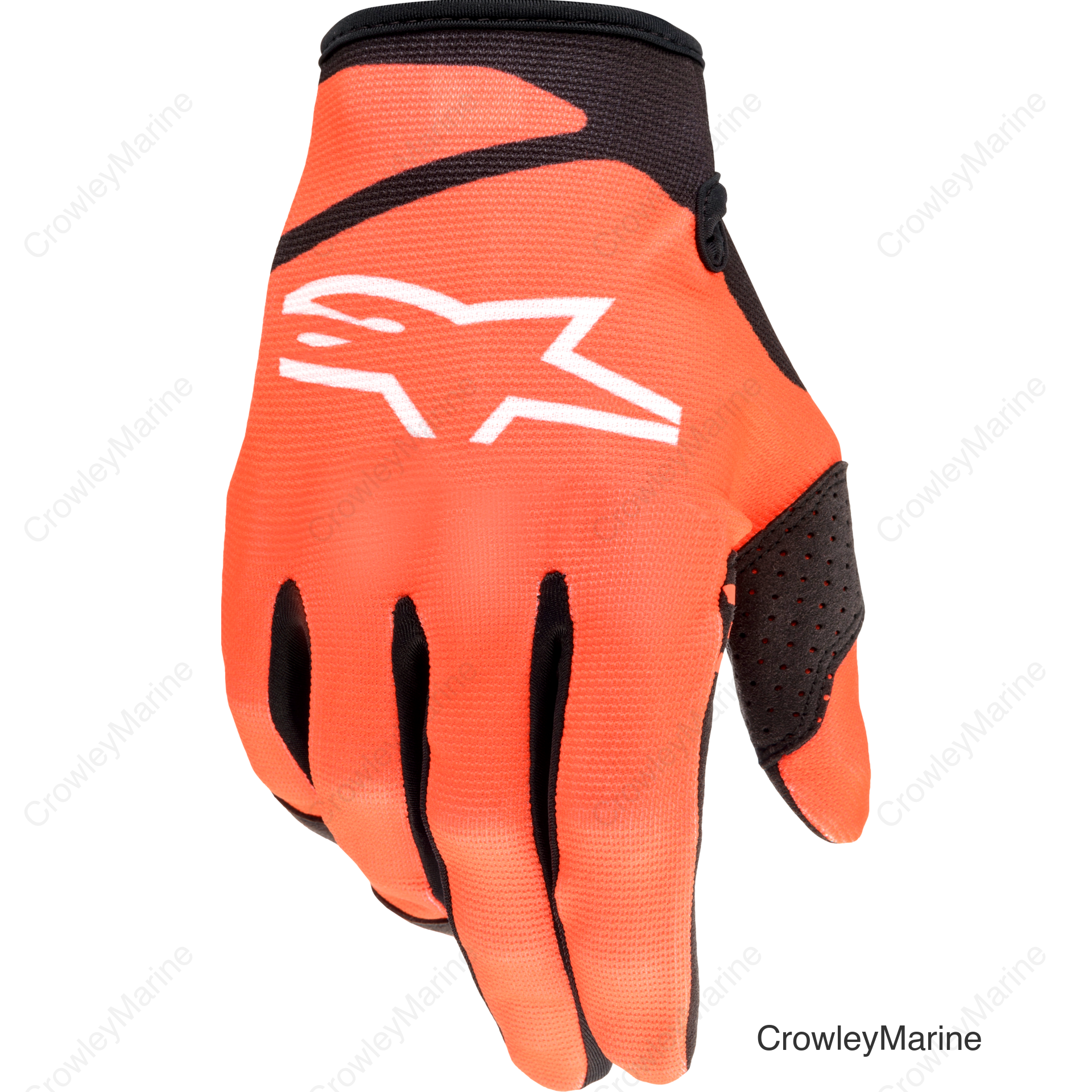 YOUTH RADAR GLOVES ORANGE/BLACK LG