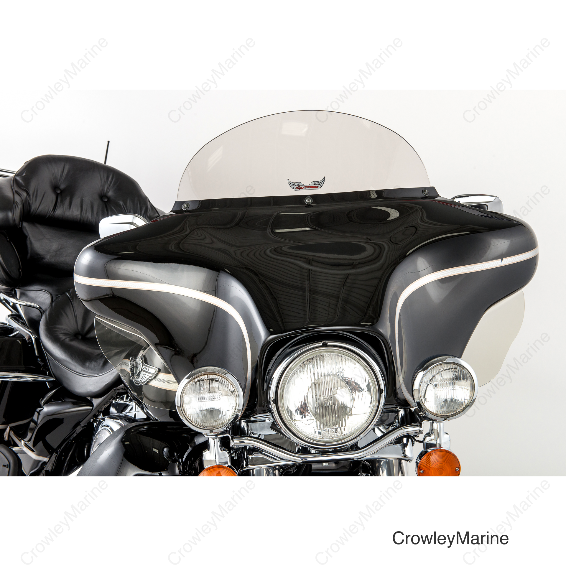 WINDSHIELD SMOKE 8" FLHT 96-13 REPLACEMENT