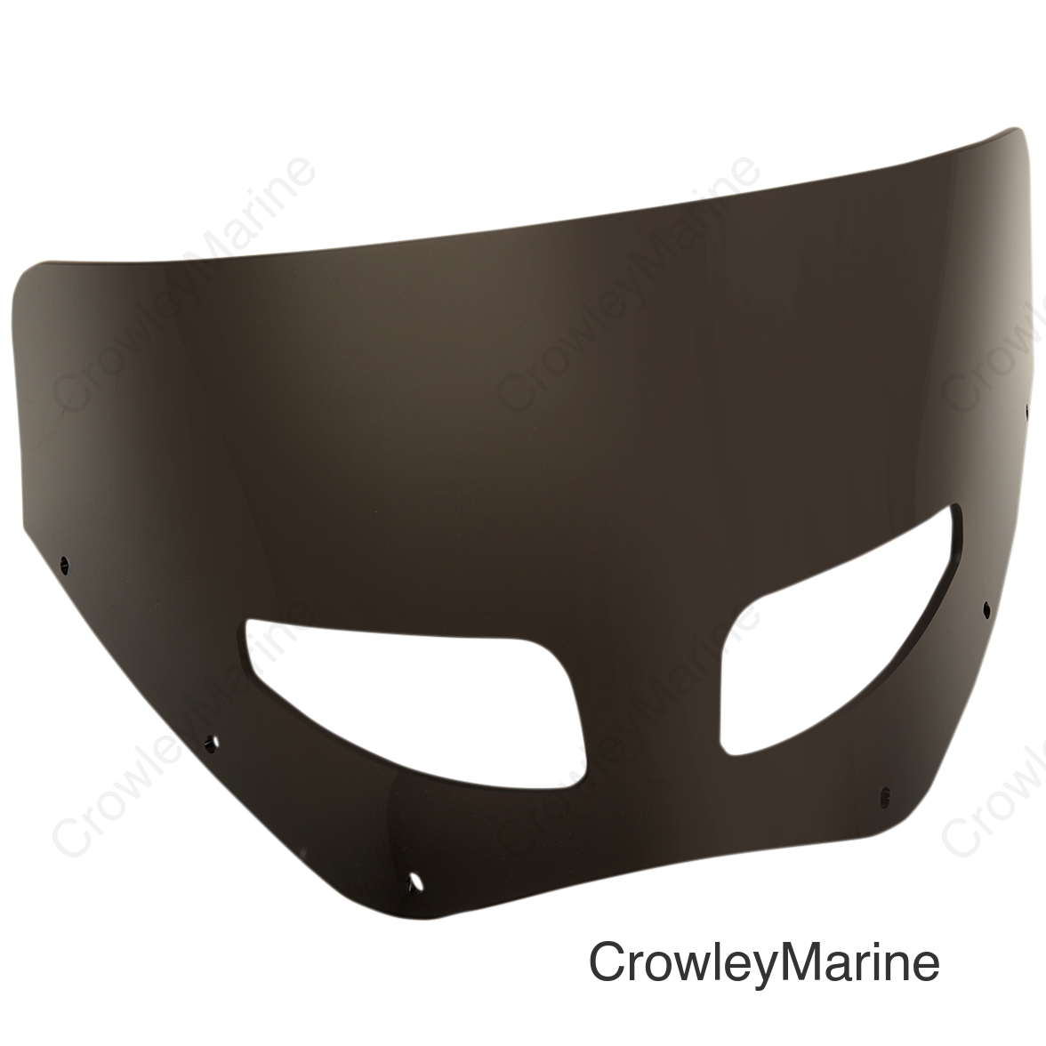 Road Warrior Windshield - Vented - Dark Black Smoke - 9"