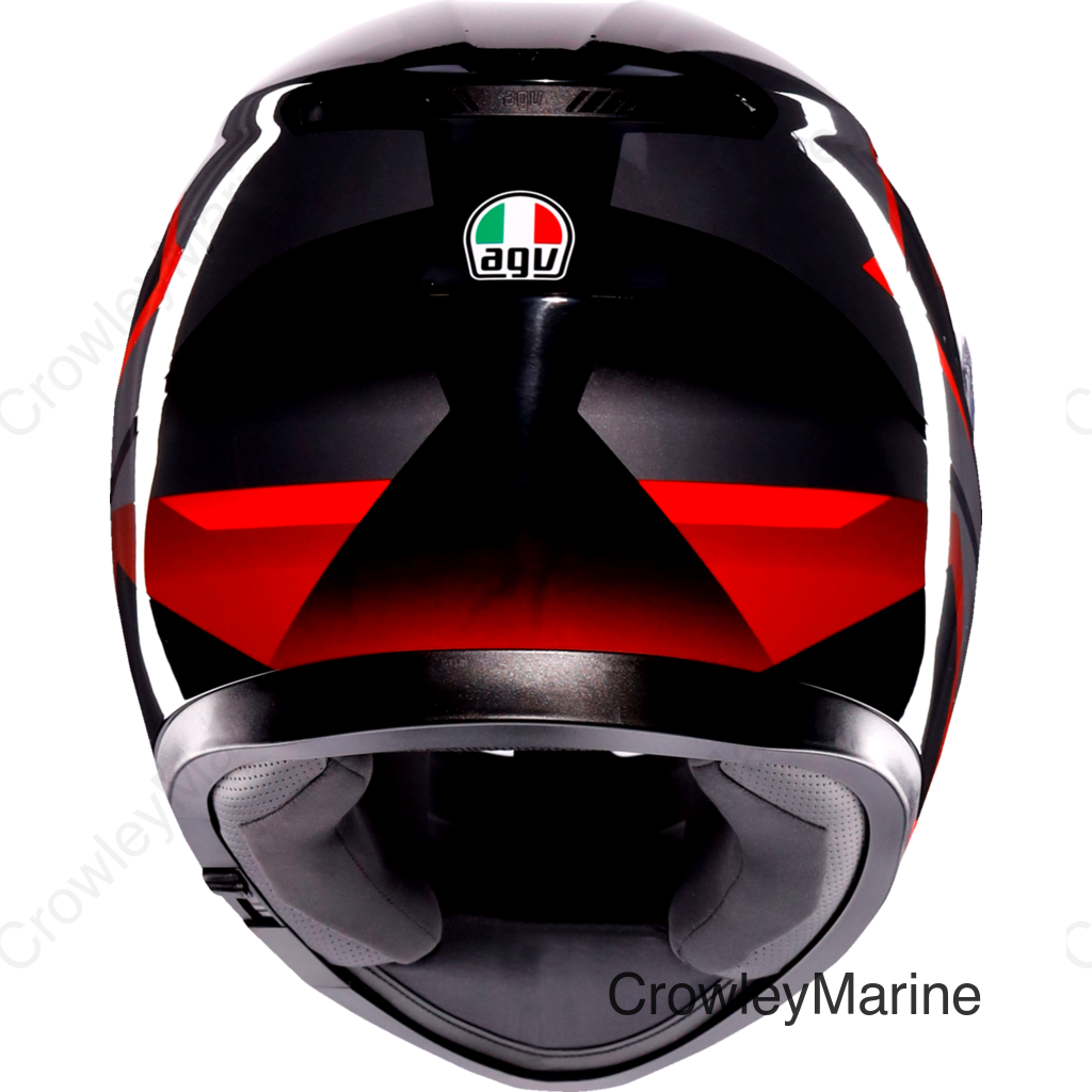 K3 Helmet - Striga - Black/Gray/Red - 2XL