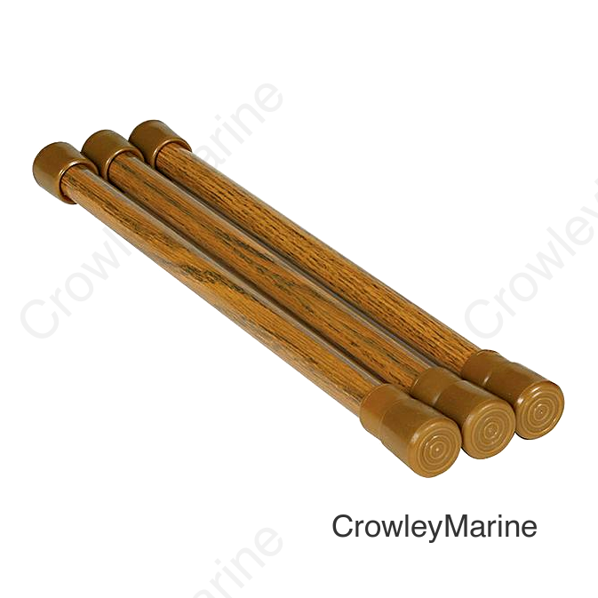 Camco 43833 Cupboard Bars, Oak Look (3/Pack)