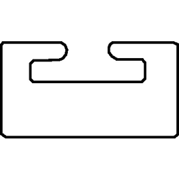 Black Replacement Slide - UHMW - Profile 01 - Length 52.00" - Ski-Doo