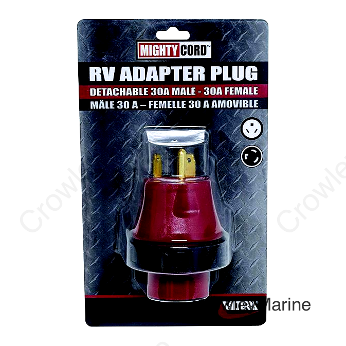 Valterra Mighty Cord RV Electrical Adapter Plug & Locking Ring