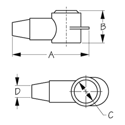 PVC Terminal Cap Red (8-2 ga.), Pair thumbnail-1