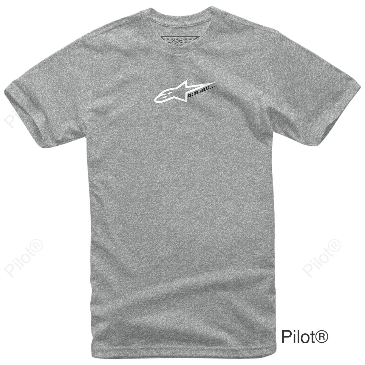 Race Mod T-Shirt - Heather Gray/White - XL