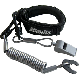 PRO FLOATING WRIST LANYARD BLACK W/WHISTLE thumbnail-0