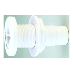 Attwood Thru Hull Connector For Hose, White - 1-1/8" to 1-1/4" thumbnail-1