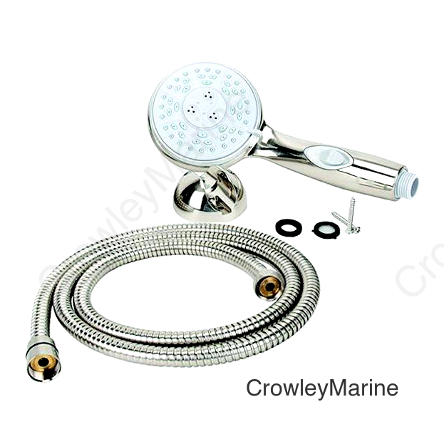 Camco 43748 Premium Rv/Marine Shower Hose Only, Brushed Nickel