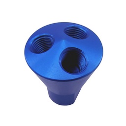 Nitrous Express 3 Port Showerhead Distribution Block - Blue thumbnail-1