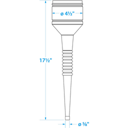 Seachoice 2 Piece Red Funnel with Filter, 5.5 in., Flexible Strainer thumbnail-3