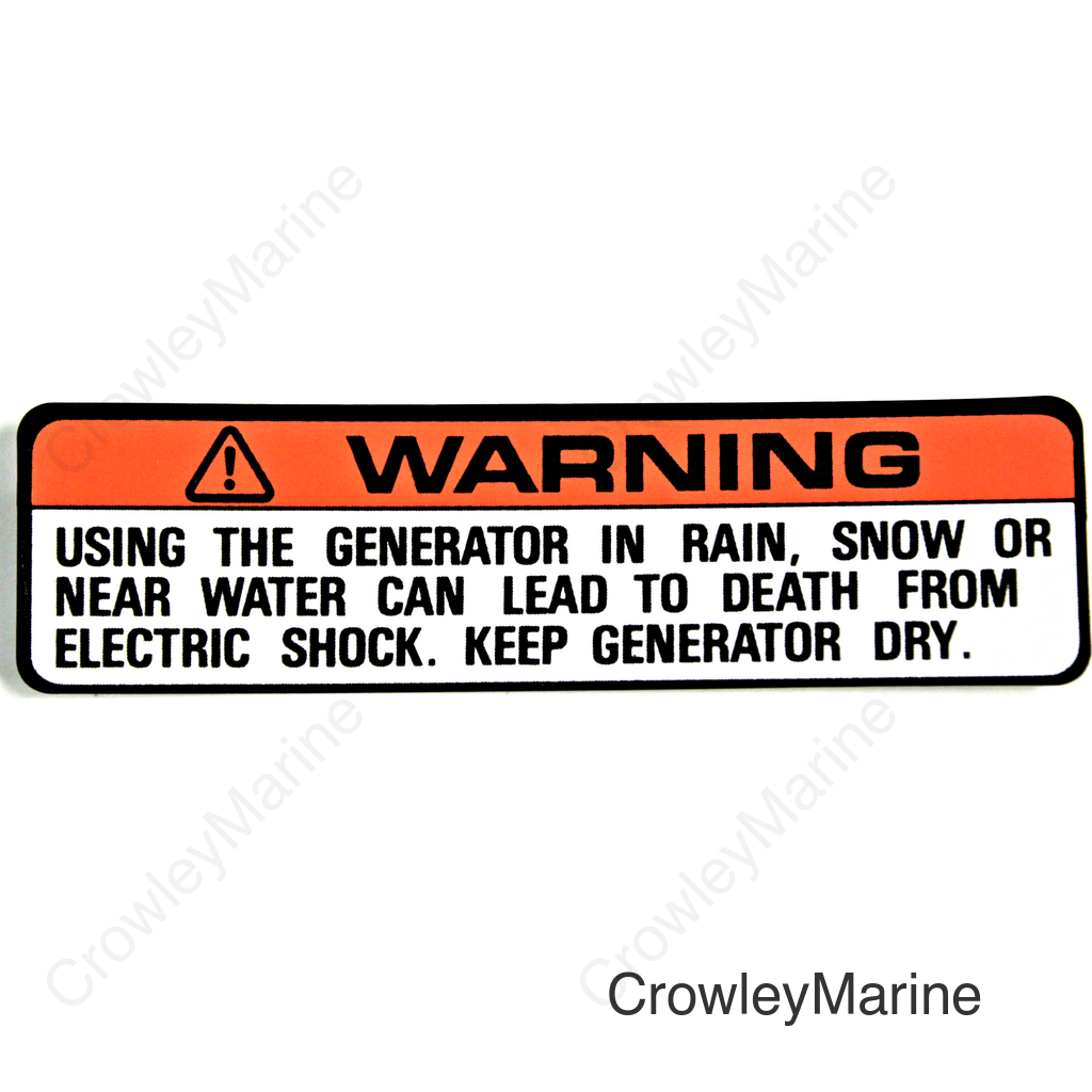 LABEL, RAIN WARNING