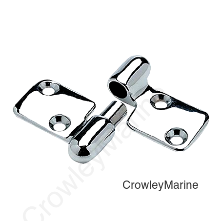 Seachoice Take-Apart Motor Box Hinge, Chrome Plated