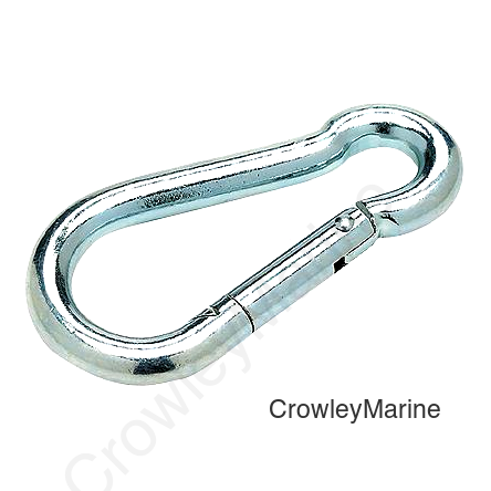 Sfty Spring Hook-Znc Pl 3/8X4
