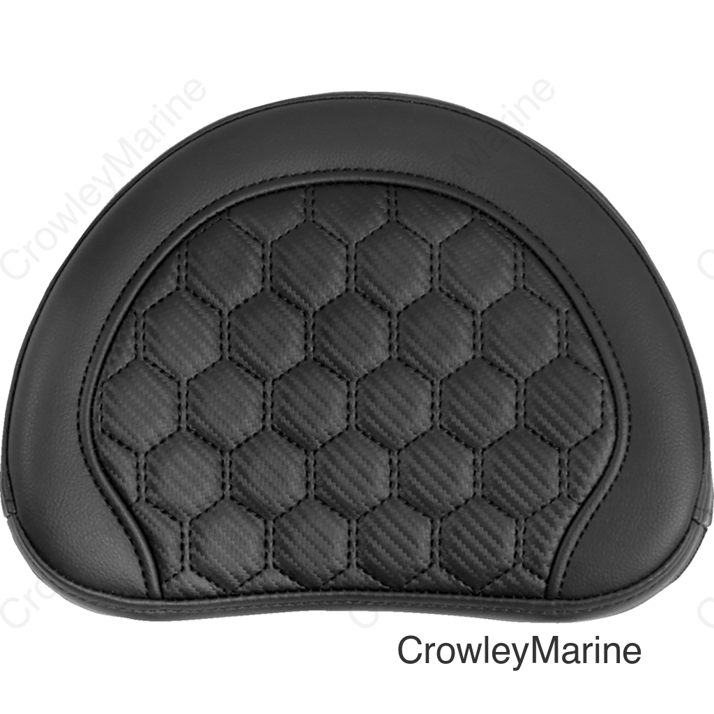 RoadSofa™ Sissy Bar Pad - Honeycomb - Black Stitching
