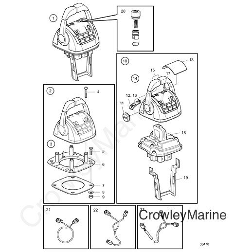 Control Lever (V2) - Volvo Penta (22861802)